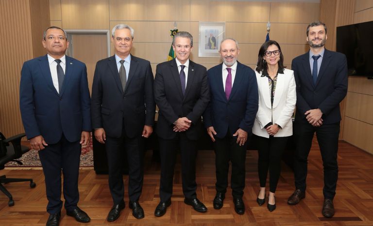 Ministro André de Paula recebe presidente da Indústria Brasileira de Árvores