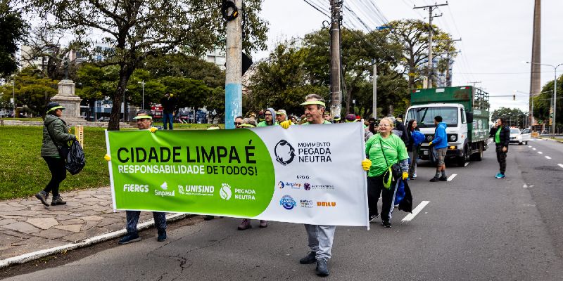 Projeto Rota Limpa do Sinpasul conscientiza população sobre o destino certo de resíduos