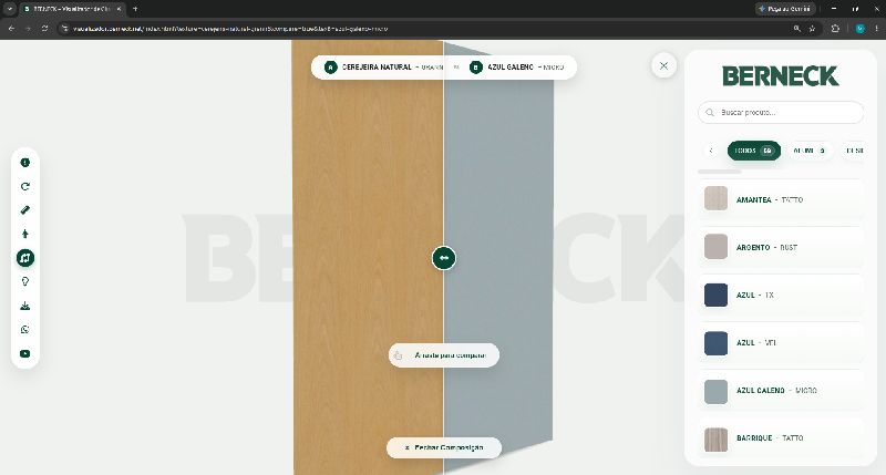 Veja e escolha seu painel MDF através do Visualizador 3D Berneck