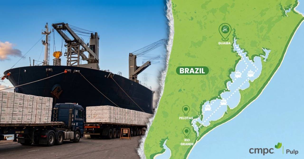 CMPC aposta na logística fluvial para reduzir emissões e ampliar eficiência operacional